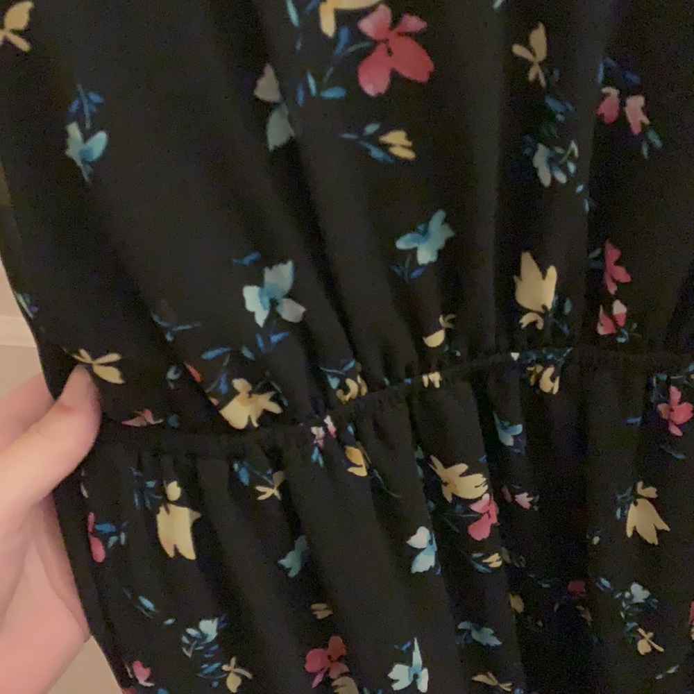 Torrid Size 2 Chiffon Cold Shoulder Floral Dress - Picture 6 of 9